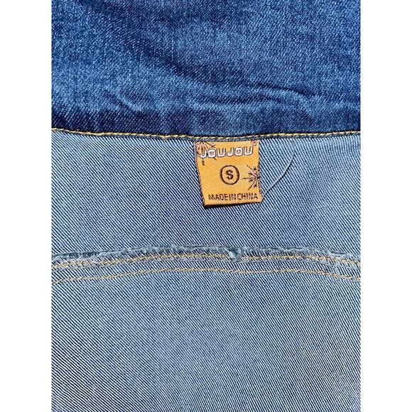 Jou Jou Denim Collection Women's Blue Jean Jacket Size S Pockets‎ EUC - Picture 10 of 12